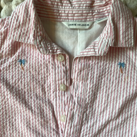 Janie and Jack collared romper - Picture 2 of 3